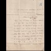 1870 NDP Brief von Düsseldorf Hufeisenstempel nach Hülchrath (22946