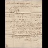 Schweiz 1833 Brief Zürich halbrund nach Wohlen Inhalt (23709