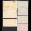 Israel 7 Stück Aerogramme + Ganzsachen (Postal Stationery) 1948 - 1952 (29893