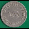 5 Pfennig Kaiserreich EMPIRE kl. Adler 1889 G Jäger 3 tiefer stehende 9 (32614