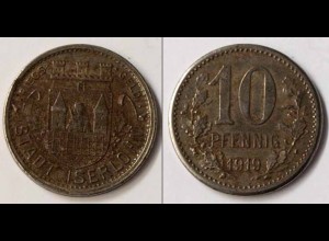 Notgeld Iserlohn 10 Pfennig 1919 Eisen (m877