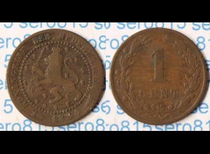Niederlande Netherlands 1 Cent 1884 (p259