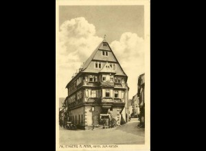 AK Miltenberg Main Hotel zum Riesen Bahnpost 1918 (1652