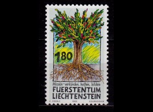 Liechtenstein Mission Entwicklung 1993 Mi1064 ** unter Postpreis (c059