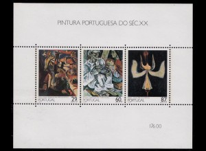 Portugal 1989 Gemälde 20.Jahrhundert BLOCK 63 ** postfrisch MNH (d342