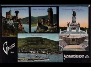 AK Assmannshausen 4-Bild Karte ansehen (8485