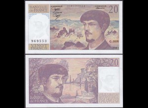 Frankreich - France 20 Francs Banknote 1981 XF/aUNC Pick 151a (13092