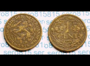 Niederlande NEDERLAND 1 Cent 1916 (b485