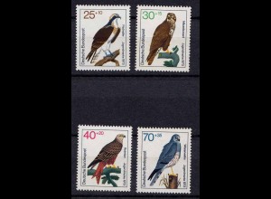 BRD GERMANY 1973 Vögel Birds Mi. 754-57 ** (b367