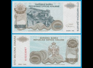 Kroatien - Croatia 100 Millionen Dinara Pick R25 UNC (18709