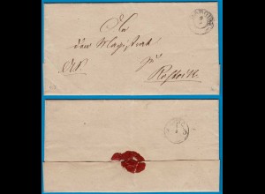 Mecklenburg Schwerin 1857 Umschlag von Dargun (18773