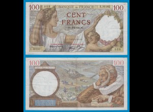 Frankreich - France - 100 Francs 1942 Pick 94 gutes VF (18802
