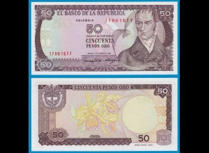 Kolumbien - Colombia 50 Pesos 1986 Pick 425b UNC (18839