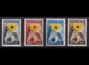 Niederlande Mi. 521-524 postfrisch Stiftung Niederland hilft Indien 1949 (80015