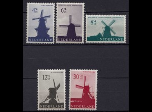 Niederlande - Netherland Mi. 794-798 postfrisch ** Windmühlen 1963 (80044