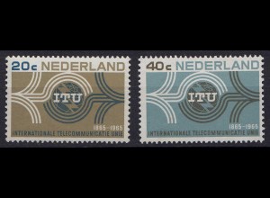 Niederlande Mi. 840-841 postfrisch 100 Jahr ITU 1965 (80045