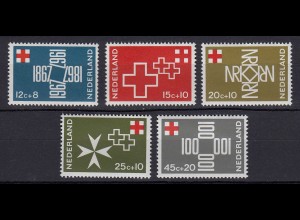 Niederlande Mi. 883-887 postfrisch 100 Jahre Niederländisches 1967 (80058