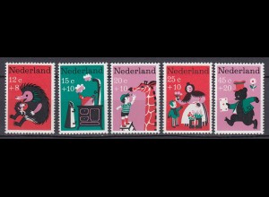Niederlande Mi. 888-892 postfrisch Voor het Kind 1967 (80059