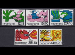 Niederlande Mi. 905-909 postfrisch Voor het Kind 1968 (80064