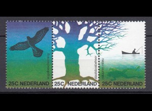 Niederlande Mi. 1023-1025 postfrisch Natur und Umwelt 1974 (80097