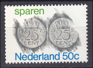 Niederlande Mi. 1058 postfrisch Sparen 1975 (80111