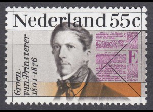 Niederlande Mi. 1075 postfr. Todestag Guillaume Grien van Prinsterer 1976 (80116