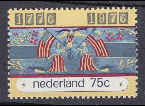Niederlande Mi. 1076 postfrisch 200 Jahre Unabhängigkeit Amerika 1976 (80117