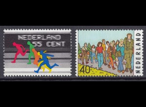 Niederlande Mi. 1077-1078 postfrisch Sportjubiläen 1976 (80118