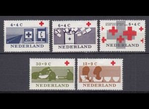 Niederlande Mi. 801-805 postfrisch Rotes Kreuz 1963 (80134