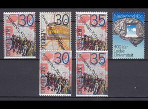 Niederlande Mi. 1043-1046 A+C postfr. Geschichtliche Jahrestage 1975 (80138