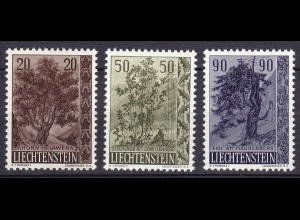 Liechtenstein Mi. 371-373 postfrisch Bäume & Sträucher 1958 (11311