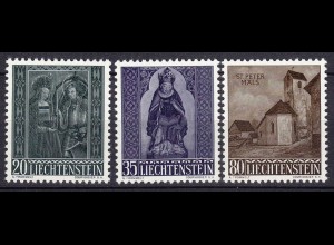 Liechtenstein Mi. 374-376 postfrisch Weihnachten 1958 (11312