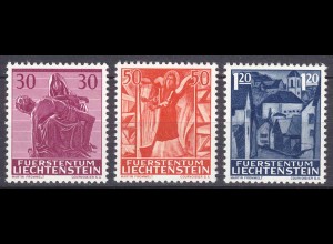 Liechtenstein Mi. 424-426 postfrisch Weihnachten 1962 (11325
