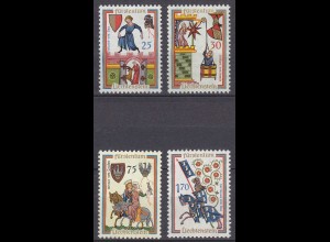 Liechtenstein Mi. 433-436 postfrisch Minnesänger 1963 (11329