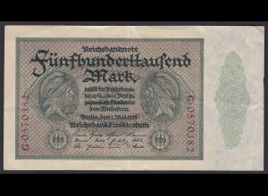 Reichsbanknote - 500000 500.000 Mark 1923 Ros. 87c gutes VF Pick 88b (19658