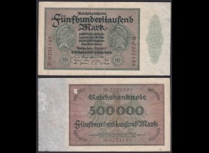 Reichsbanknote - 500000 500.000 Mark 1923 Ros. 87a F Pick 88a (19661