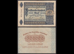 500000 500.000 Mark Gaperische BAYERISCHE Staatsbank 1923 VF- RAR (20135