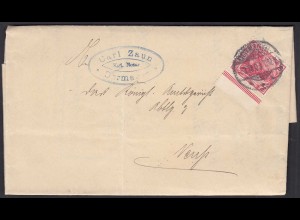 Neuss 1903 Gerichtsbrief Ortsbrief Dienstbrief (20440