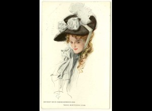AK - Jugendstil 1906 Dame mit Hut Charles Scribner´s Sons (3014