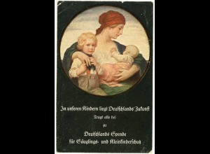 AK Deutschlands Spende Säuglings- + Kinderschutz Bayern 1910 (2904