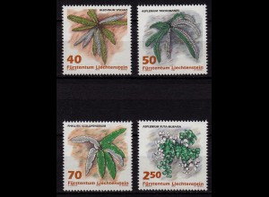 Liechtenstein Farne Botanik 1992 Mi. 1045-48 ** unter Postpreis (c050