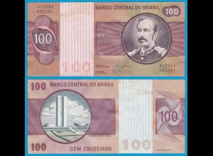 Brasilien - Brazil 100 Cruzados Banknote (1981) Pick 195 Ab UNC Sig.20 (21071