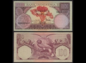 Indonesien - Indonesia - 100 Rupiah Banknote 1959 Pick 69 VF+ (21171