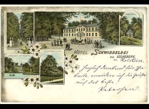 AK Litho Hotel Schwiddeldei Ascheberg Holstein1898 (2085