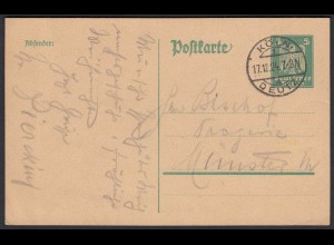 Germany 1924 Postal Stationery DEUTSCHES REICH Colon-Deutz (21641