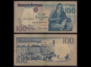 Portugal - 100 Escudos Banknote 1981 - Pick 178b F- (4-) (21809