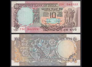 Indien - India - 10 RUPEES Banknote - Pick 81a VF+ (3+) (21863