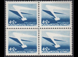 Polen - Poland Mi. 1004 - 7.Nationale Briefmarken-Ausstellung ** Block of 4 