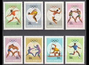 RUMÄNIEN - ROMANIA - 1968 Olympiade Mi. 2697-04 postfr. (22548