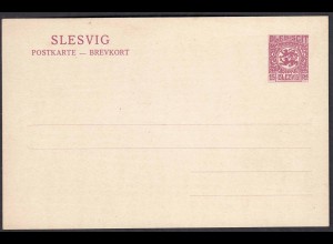 Sleswig - Slesvig 15 Pfennig Ganzsache 1920 Mi. P 3 * (22762